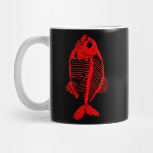 Piranha Skeleton Red- Memoria Amazonica Mug